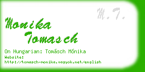 monika tomasch business card