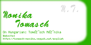 monika tomasch business card